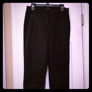 Black, straight leg pants